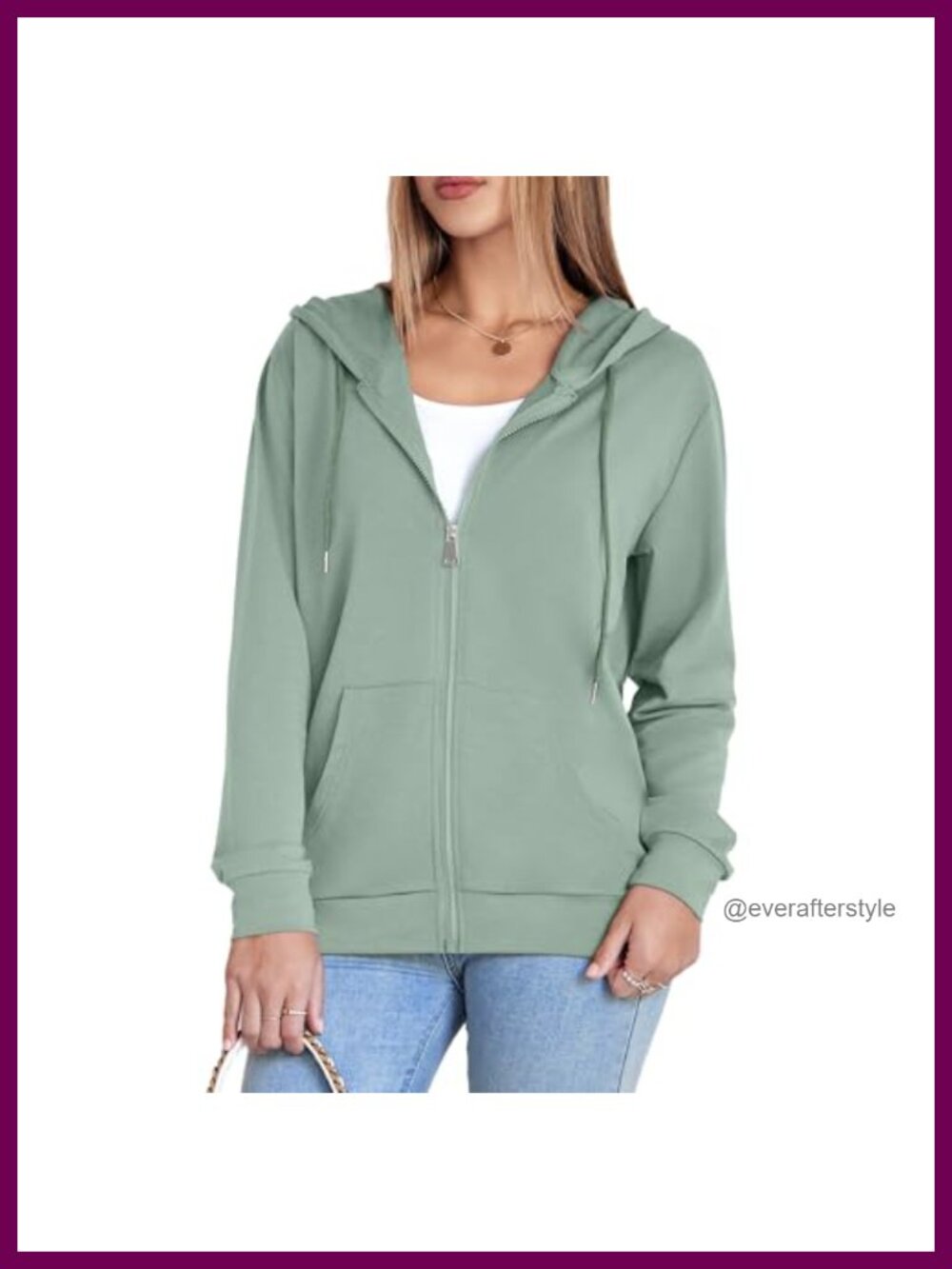 Womens Lightweight Zip Up Hoodie Knit Fleece Sweatshirt Casual Fall